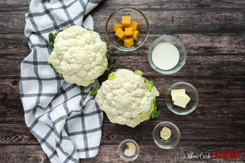 mashed cauliflower potatoes ingridients for recipe