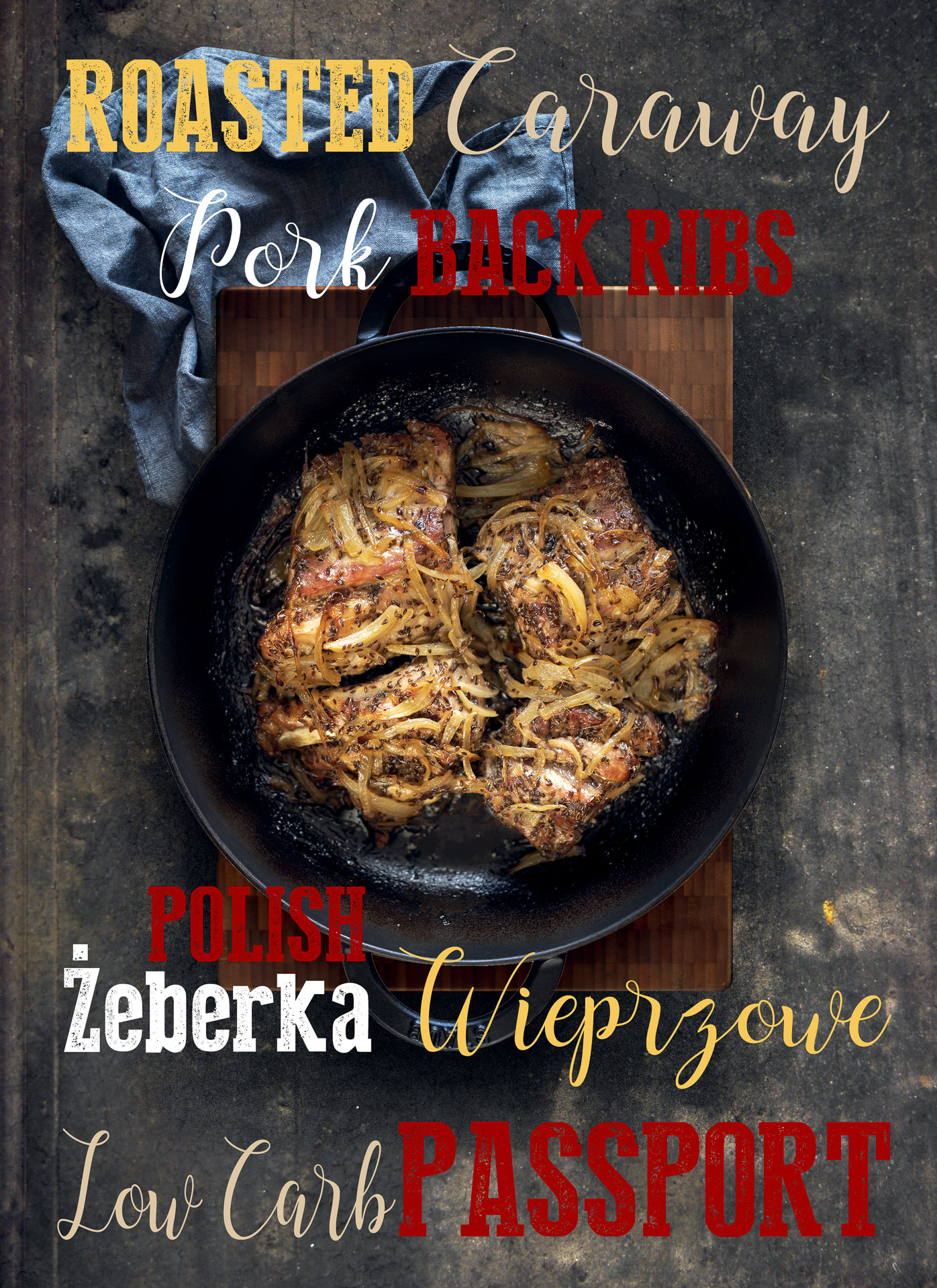 Polish Żeberka Wieprzowe Roasted Caraway Pork Back Ribs